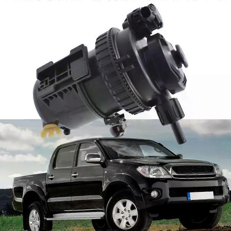 Filtre à carburant (1 pièce) pour Toyota Hilux VII Vigo 4x4 Pickup 2004-2015 23300-0L032 23300-0L010 233000L032 233000L010 Noir ABS (1/5)