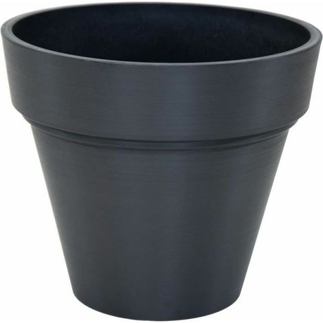 Vaso Mega Collections Ecostone Planter Nero noir Plastica Riciclato 35 cm 38 x 38 x 68 cm 35 x 30 cm