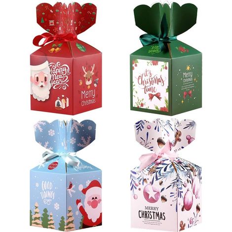 Boîte de Noël - 24 Boites Cadeau de Papier pour la Fête, Sac de Noce et Élément de Noël (1/5)