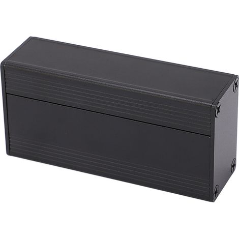 Elektronikgehäuse aus sandgestrahltem, schwarz eloxiertem Aluminium, 1,25–1,5 mm, Montagekasten für Leiterplatten, robustes Projektgehäuse (1/5)