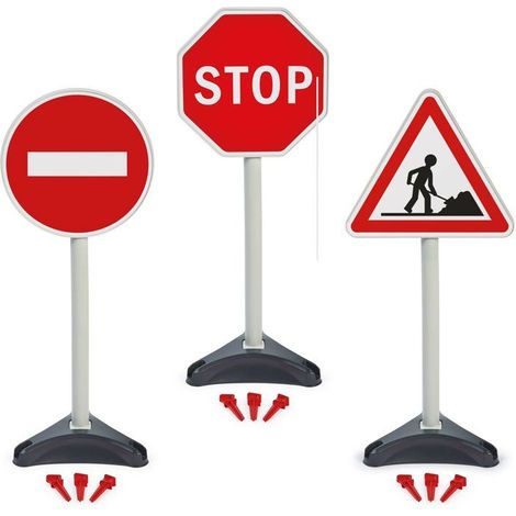 ECOIFFIER Tp 476 - 3 Panneaux Signalisation - 18 mois - Une signalisation grandeur nature (1/4)