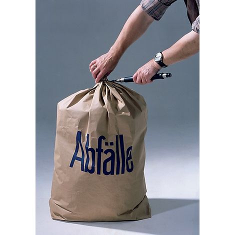 Papierabfallsack B700xL950mm 2-lagig mit Kreuzbodenfalte (1/2)