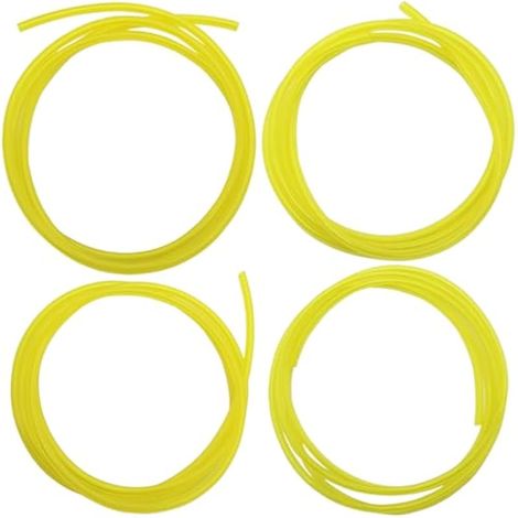 Durite Essence, 4 Pcs Tuyau pour Carburant 4 Tailles (1,5 mètre chacun), 2mm x 3.5mm, 2.5mm x 5mm, 3mm x 6mm, 3mm x 5mm, pour Souffleur Coupe-bordure Tronçonneuse Debroussailleuse (1/3)