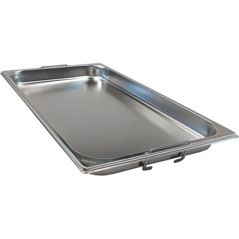 Bac gastronorme GN 1/1 - 40 poignées escamontables en inox REDFOX - GN 1/1-40 U - REDFOX