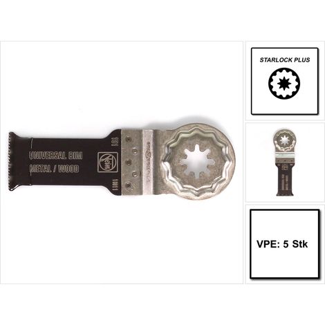 FEIN Universal Sägeblatt Starlock Plus E-Cut BIm 60x28mm VE=5 Stk. (1/5)