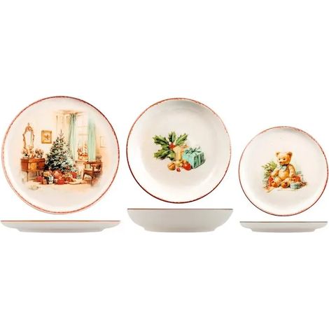Servizio tavola Nordic Christmas Memories 18 pezzi in stoneware (1/5)