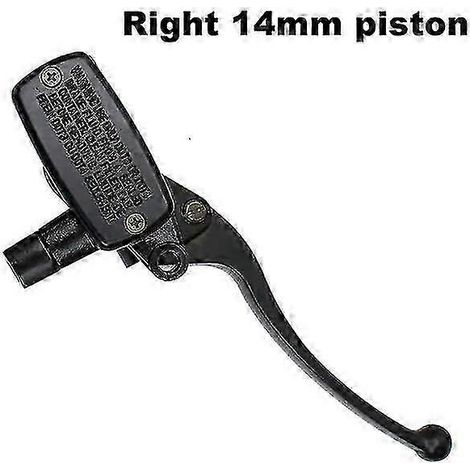 Maître-cylindre de frein et levier d'embrayage de 25 mm pour moto Suzuki Intruder 800 1500, Honda Valkyrie GL 1500 VT Shadow, Kawasaki Vulcan (côté droit, noir, 14) (1/5)