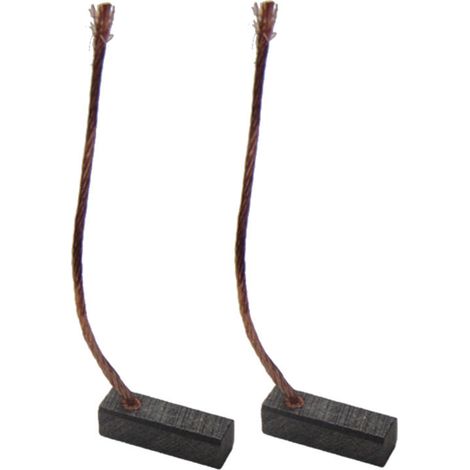 2x Trade-Shop Motorkohlen / Kohlebürsten / Schleifkohlen 5 x 6,2 x 15mm 12-24V für verschiedene KFZ-Motoren Rolltor Garagentor Antriebe Lichtmaschine