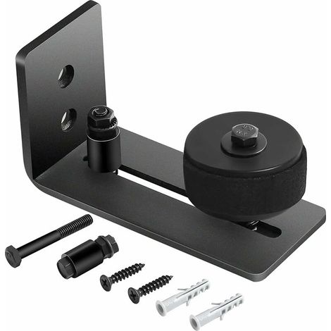 Unterboden für Schiebetor, verstellbare Rolle, Wandmontagesystem, bodenbündiges Design, unbeschädigtes Scheunentorpaneel (8 in 1) (1/5)