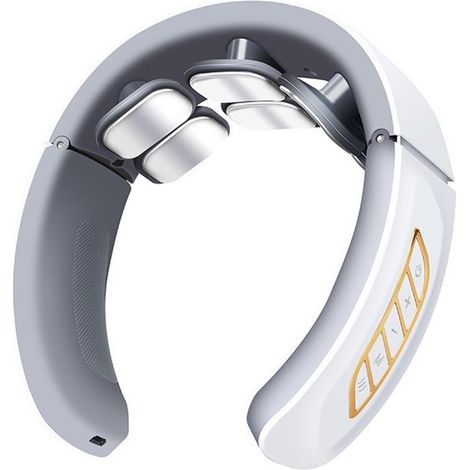 Masajeador de cuello eléctrico inteligente multicabezal，cuidador de cuello，recargable，almohadilla térmica，modelo 3 (1/5)