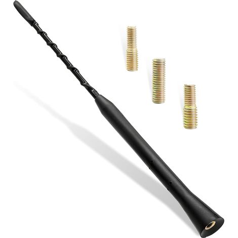 1 Pcs Universal Car Antenna Replacement,AM/FM/DAB Roof Car Radio Aerial Mast Comes With Screws M4 M5 M6,Radio Signal Booster Rod Car Antenna For vehicles(23cm/9 inch Long)
