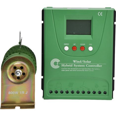 Wind-Solar-Hybrid-Systemregler MPPT-Boost-Laderegler für Lithiumbatterien 12V/24V (1/5)