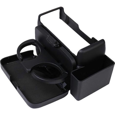 Porte-gobelet multifonctionnel pliable pour accoudoir central de voiture Toyota Alphard Vellfire série 40 (2024) - Noir (1/5)