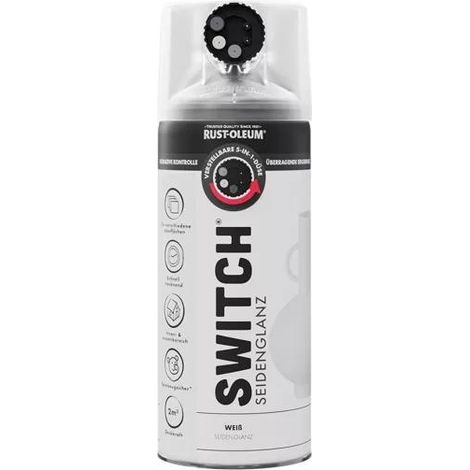 Rust-Oleum Sprühlack Switch 400 ml weiß seidenglanz Innen