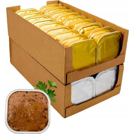 Vaschetta grande economica per cibo umido per cani, 36 pezzi x 300 g, 10,8 kg