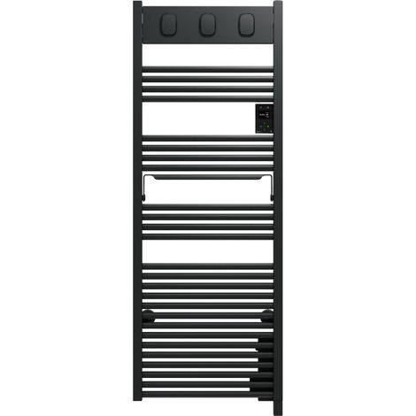 SAUTER Sèche-serviettes électrique à inertie fluide Marapi 2 750W SAUTER anthracite (1/5)
