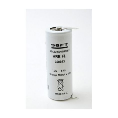 Batteria Ricaricabile SAFT VRE FL 1.2V 8Ah NiCd 320943