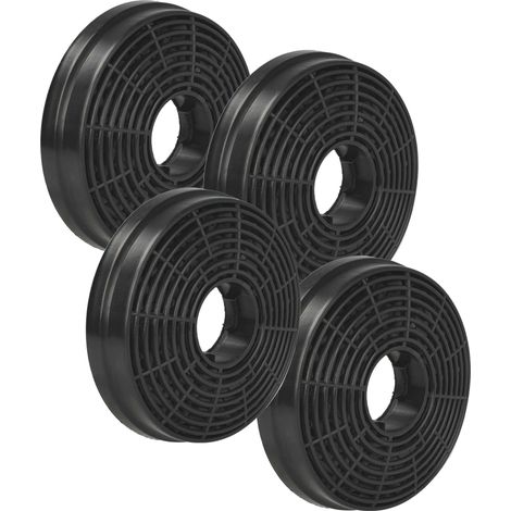vhbw 4x Aktivkohlefilter Ersatz für PKM CF130 für Dunstabzugshaube - 10,5 cm