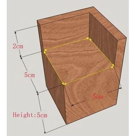 Lot de 4 Pieds Rehausseurs en Bois pour Meubles Bureau Table Lit Élévateurs 5x5x5 cm (1/5)