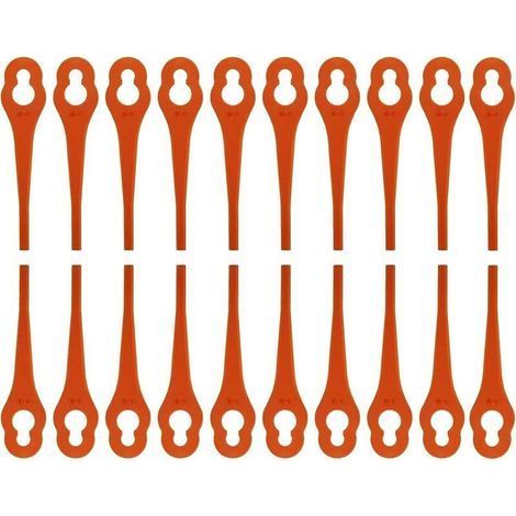 100 Pack Replacement Blades for Fuxtec FX-E1RT20 String Trimmers, Plastic Blades for Fuxtec Cordless String Trimmers (1/5)