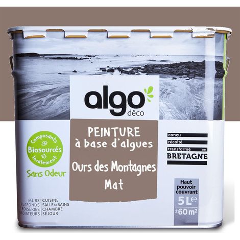 Peinture écologique Algo - Brun Ours des Montagnes - 5L / Mat (1/5)