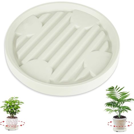 Plateau a Roulette, Porte Plante a Roulettes, Supports de Pots de Fleurs a Roulettes, Convient Aux Casseroles Dont Le Diamètre De La Base Est Inférieur Ou égal à 22 CM, Capacité De Charge de 50 Kg Pla (1/5)