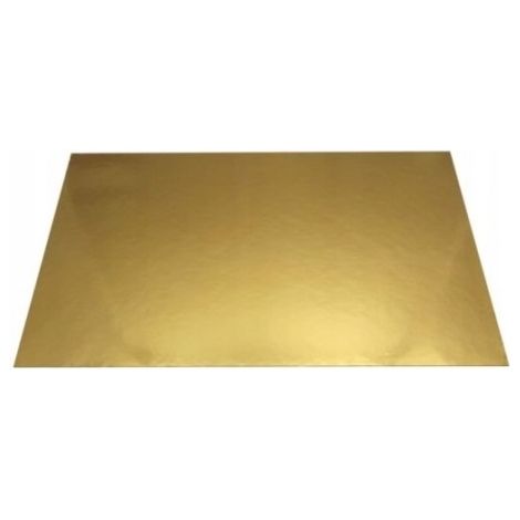 Rechteckiger Goldsockel 60x40 cm 1 Stück.