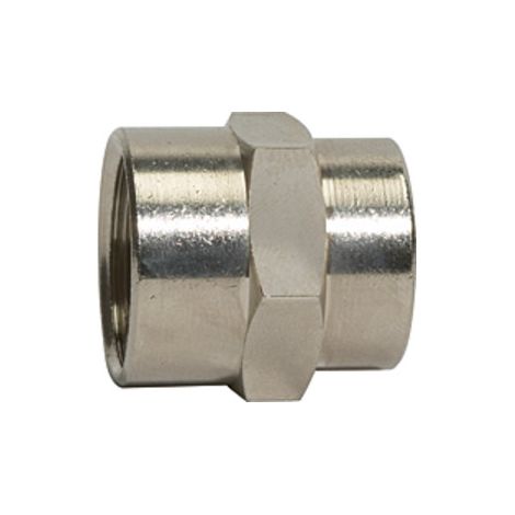 Riegler Muffe »value line«, G 1/8, SW 14, Messing vernickelt