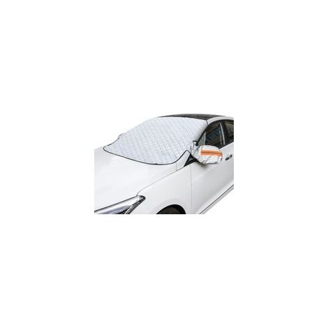 Copertura per parabrezza auto, protezione invernale per parabrezza, protezione antigelo per parabrezza con copertura per specchietto, copertura protettiva pieghevole magnetica a 9 fori, universale (22