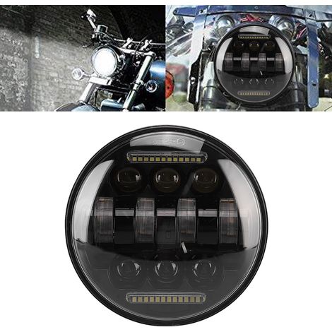 66-W-LED-Motorradscheinwerfer (5,75 Zoll), universeller Fernlichtscheinwerfer, Weiß (6000 K) (1/5)