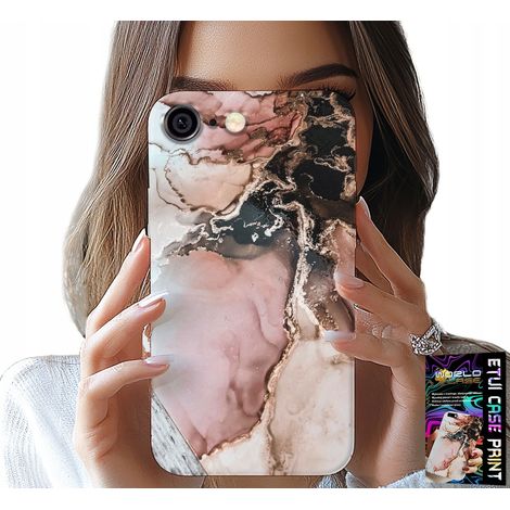 Custodia per iPhone 6 / 6S - eleganti motivi effetto marmo alla moda + vetro (1/5)