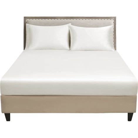Luofanfei Lenzuolo Angoli Raso 140x200 cm Bianco 25-30 cm (1/5)