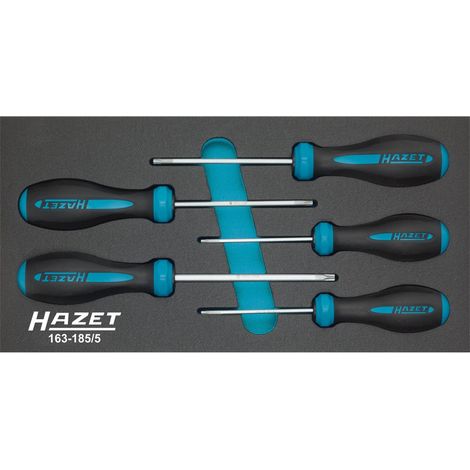 HAZET Schraubendreher-Satz HEXAnamic 163-185/5 Tamper Resistant TX Profil T 10 H - T 30 H Anzahl Werkzeuge: 5 (1/5)
