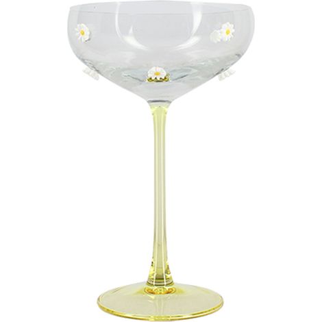 Lot de 4 coupes à champagne 27cl en verre, MARGUERITE