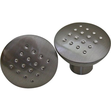 Edelstahlfarbender Möbelknopf ø 27mm Schrankknopf Schubladenknopf Küchenknopf (1/2)
