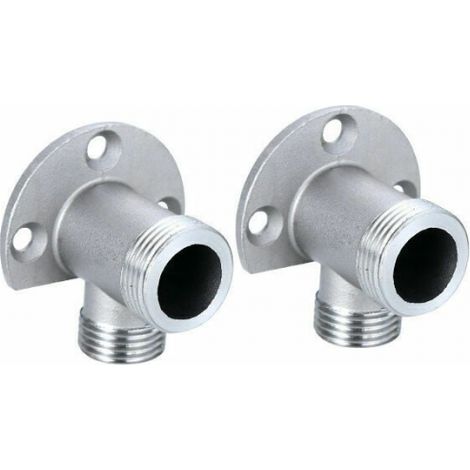 Installation kits for connecting pipes to exposed taps, outdoor shower systems, thermostatic mixers, recessed surface conversions