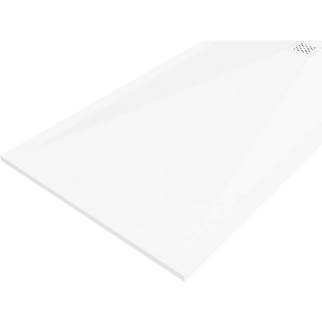 Mexen Stone+ rechteckige Duschwanne aus Verbundwerkstoff 160 x 90 cm, weiß, weiße Abdeckung - 44109016-W (1/5)