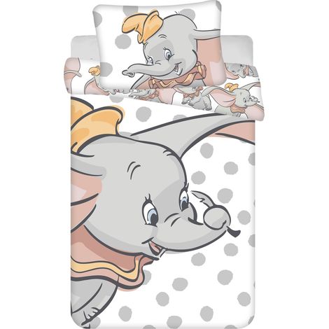 Disney Dumbo Bettwäsche – Bettbezug 100x135 cm & Kissenbezug 40x60 cm