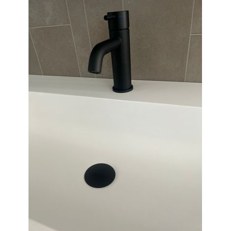 Cisal nuova less miscelatore monocomando lavabo nero opaco