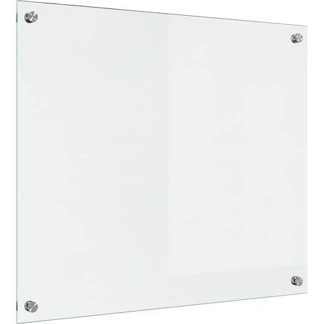 Salpicadero de cocina Transparente 70 x 60 cm vidrio templado vidaXL