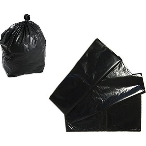 SACCHI NERI SPAZZATURA cm.90x120 lt.120 SCATOLO pz.110 BUSTE GRANDI RIFIUTI (1/4)