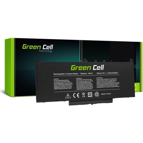 Green Cell Batterie Dell J60J5 J6OJ5 01W2Y2 0242WD 0MC34Y pour Dell Latitude E7270 E7470 (DE135) (1/5)