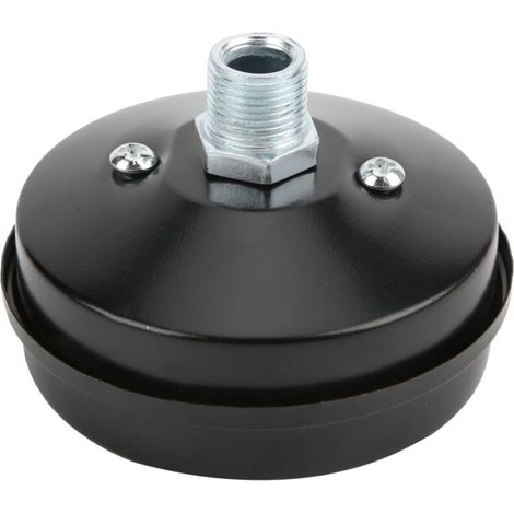 Silencieux Compresseur Air Coque Fer Plat Filtre Admission Direct G3/8 16.2mm (1/4)