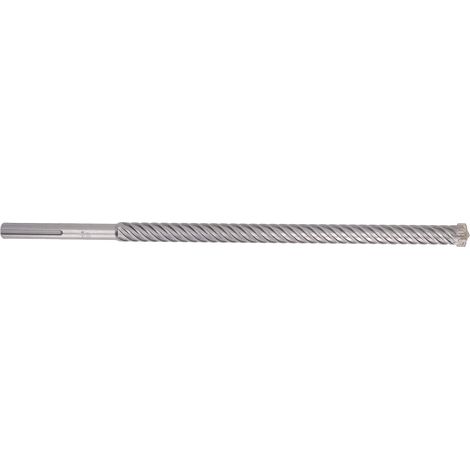 25 x 500 mm 6-Schneiden-Schlagbohrer aus Hartmetall, selbstzentrierend, mit schneller Spanabfuhr, für Stein (1/5)
