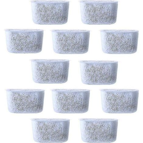 12-teiliges Set Aktivkohle-Ersatzfilter, Vliesfilter für Kaffeemaschinen - Crezuo