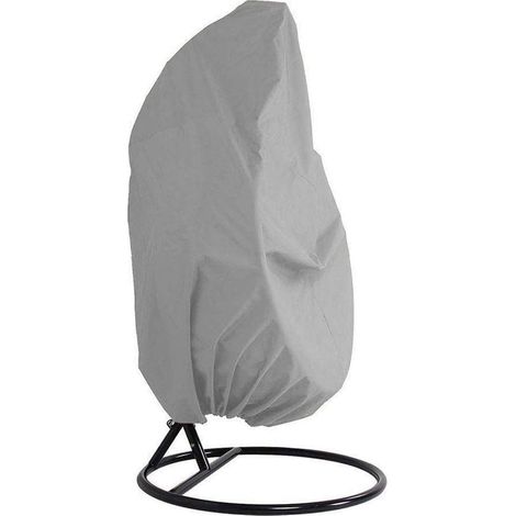 Housse de chaise à suspendre pour patio - Imperméable en tissu Oxford 210D avec doublure en PVC - Housse pour chaise à bascule - Housse pour chaise en forme d'œuf de véranda avec sac de (1/5)