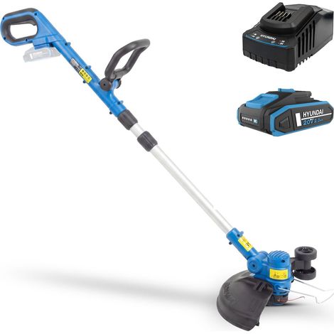 Tondeuse à Gazon sans Fil, Largeur de Coupe de 30 cm, Batterie 20 V, Batterie 2,0 Ah, 1,8 kg, tête réglable (1/5)