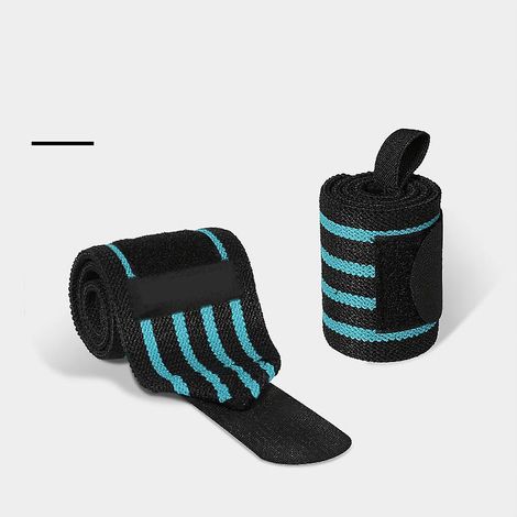 une Paire De Bracelets Bande Bleue Comprenant Des Bracelets De Gymnastique Haute Performance, De Fitness, De Gymnastique, De Gym Douce Et D'haltr (1/5)