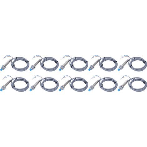 10 Stück JYIO LJ8A3-2 j EZ induktiver Näherungsschalter M8 2-Draht PNP, normalerweise offen, 95–250 V AC (1/5)