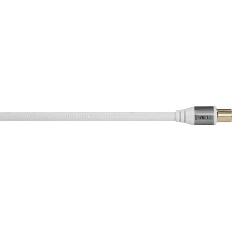 Avinity 00127200 cavo coassiale 5 m Bianco